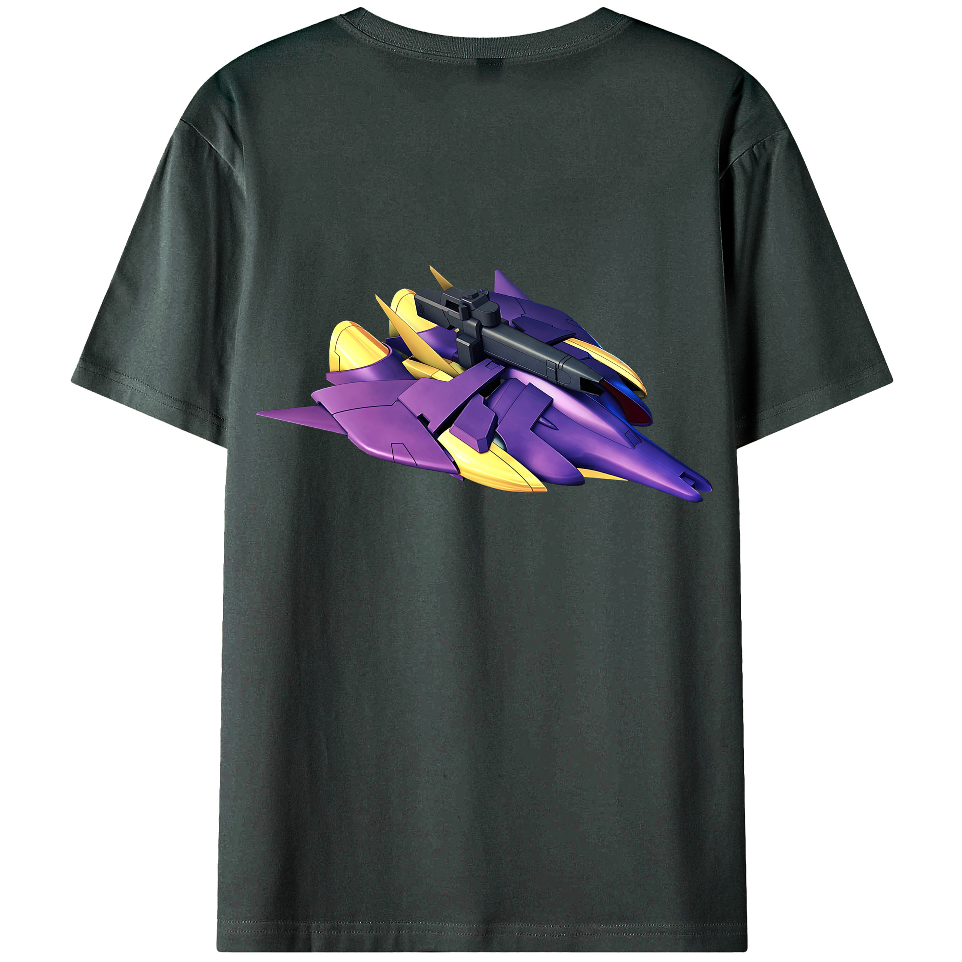 （画像用） 機動戦士ガンダム Mobile Suit Gundam 綿100％ メンズ半袖Tシャツ（バックプリント） 通気性
